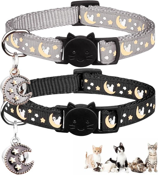 2Pcs Breakaway Cats Collars Cat Collars by Baeuppit