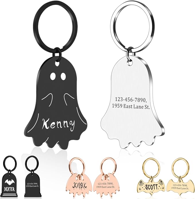 Spooky Dog Tag, Halloween Personalized Dog Tags by Unknown