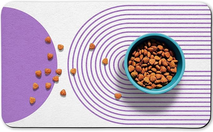 Dog Food Mats for Floors Waterproof, Cat Water Bowl Mats Pet Feeding Absorbent by Zoeeya