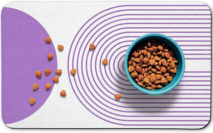 Dog Food Mats for Floors Waterproof, Cat Water Bowl Mats Pet Feeding Absorbent by Zoeeya