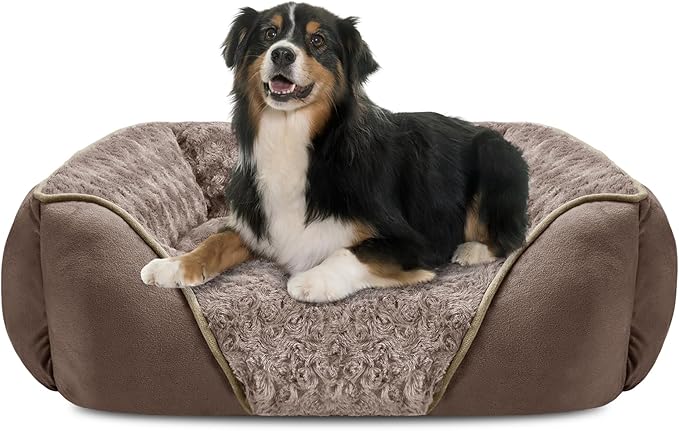 INVENHO X-Large Dog Bed Rectangle Washable Orthopedic Soft Calming Sleeping by INVENHO