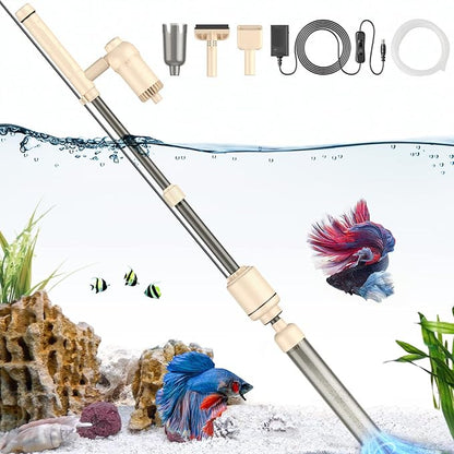 AKKEE Aquarium Vacuum Gravel Cleaner: 18W Gravel Vacuum by AKKEE