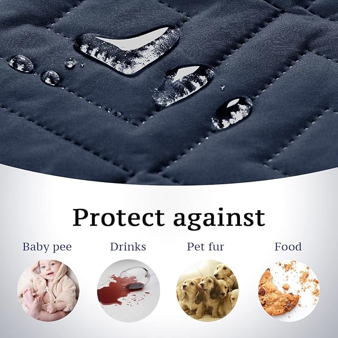 H.VERSAILTEX Reversible Chair Cover Furniture Protector Anti-Slip Couch Cover - Image 3