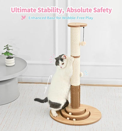 Made4Pets Cat Scratching Post Premium Sisal Cat Scratcher Kitten Toys - Image 5