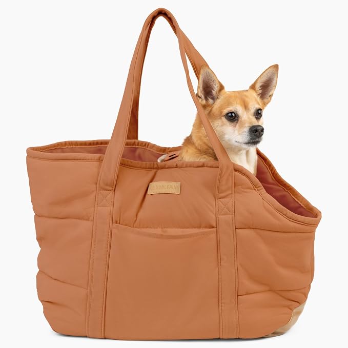 Plush Dog Purse Carrier for Small Dogs, Soft Dog Tote Bag by NoblePup