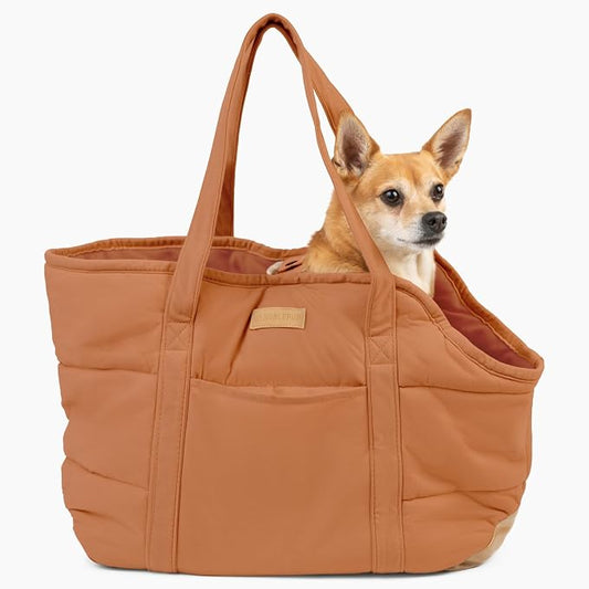 Plush Dog Purse Carrier for Small Dogs, Soft Dog Tote Bag by NoblePup
