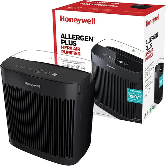 Honeywell HEPA Air Purifier for Home, 938 Ft² Rooms in 1 Hour, Turbo Clean by HoneywellPluggedIn