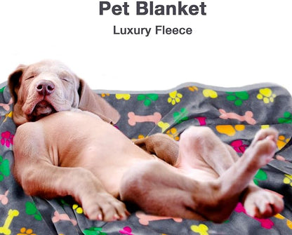Allisandro Luxurious Dog Blanket, 350 GSM Super Fuzzy Microplush Fleece Pet - Image 7