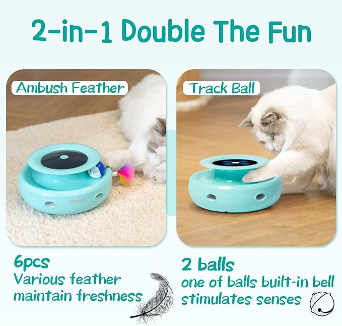 ORSDA Cat Toys 2-in-1 Interactive Cat Toys - Image 2