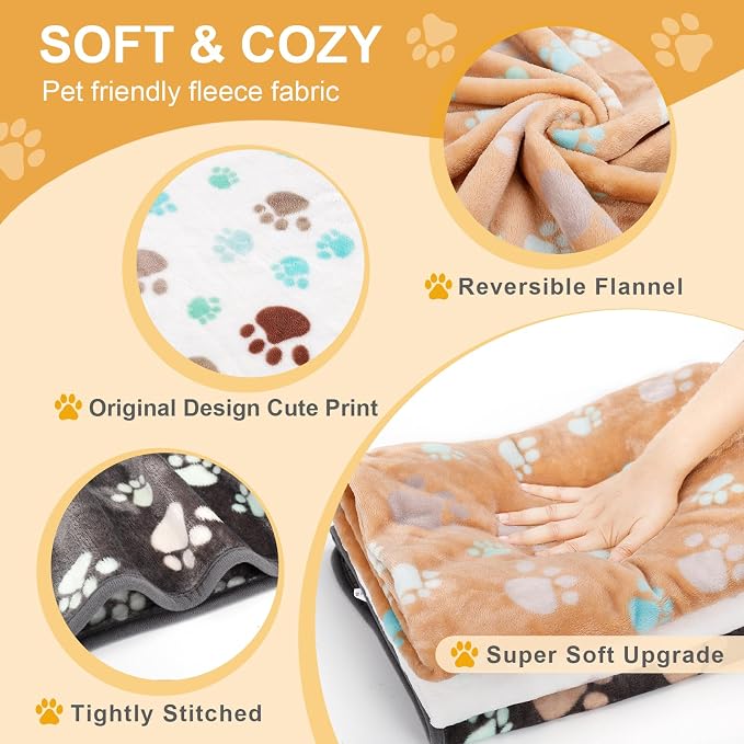 Dog Blankets for Large Dogs, Upgraded Pet Cat Flannel Blankets Washable - Image 3