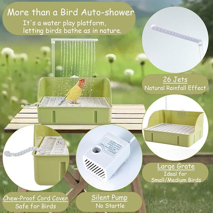 Bird Bath, Automatic Parrot Shower Bath - Image 2