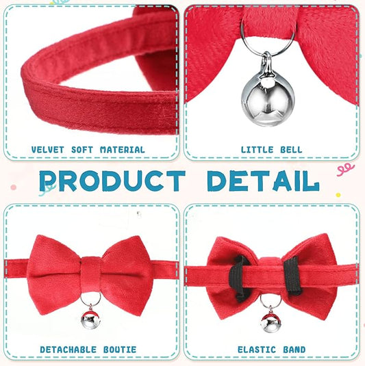 Yahenda 10 Pieces Cat Bowtie Collars - Image 2