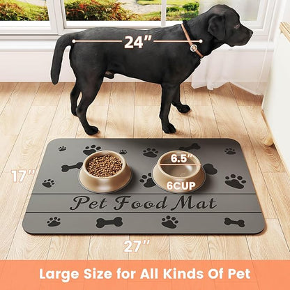 Pet Feeding Mat-Absorbent Pet Placemat - Image 6