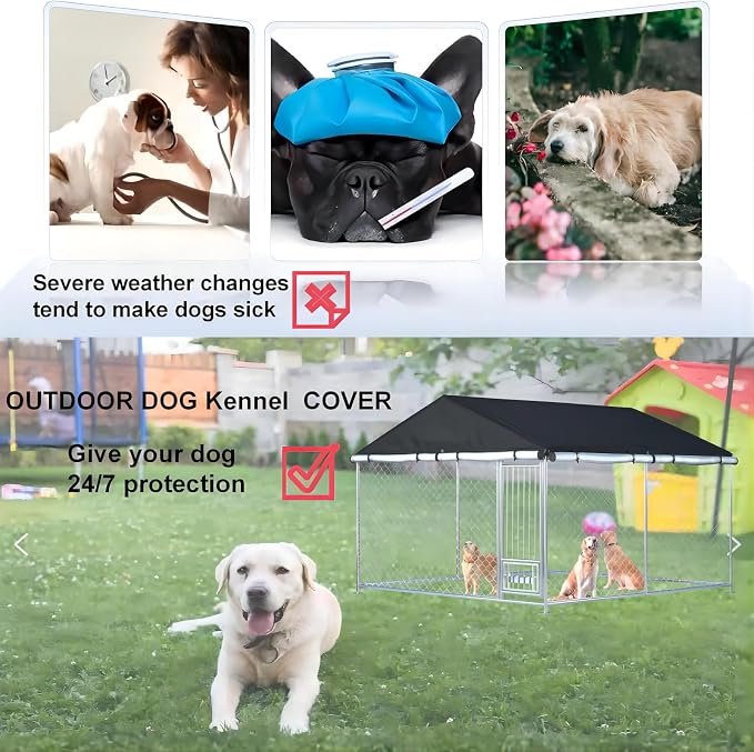 Outdoor Dog Kennel Cover Full Coverage - Image 3