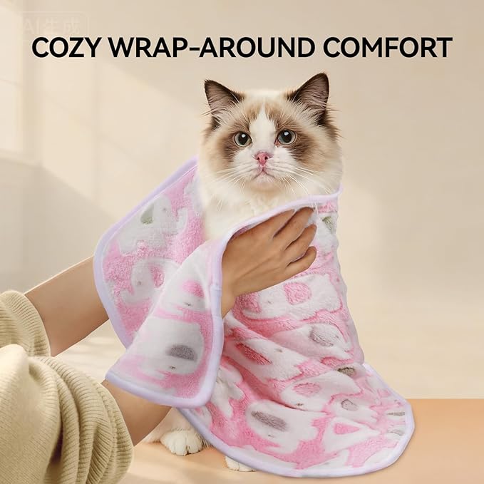 LINENLUX 1 Pack 3 Blankets Super Soft Fluffy Premium Fleece Dog Blankets - Image 7