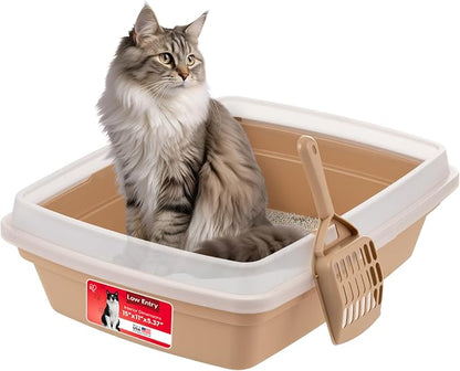 IRIS USA Cat Litter Box, Open Top by IRISUSA