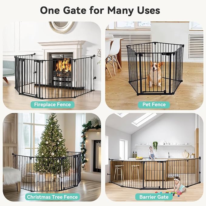 COMOMY 127.8" Extra Wide Baby Gate, Dog Gate - Image 8
