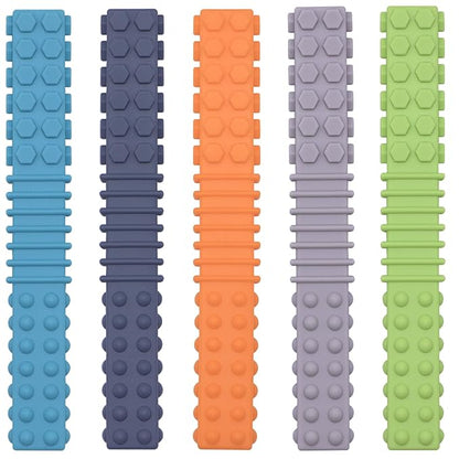 Xtra Tough Sensory Chew Toys for Autistic, 5 Pack Chew Toys for Aggressive by EnjoyLifeBabyCare