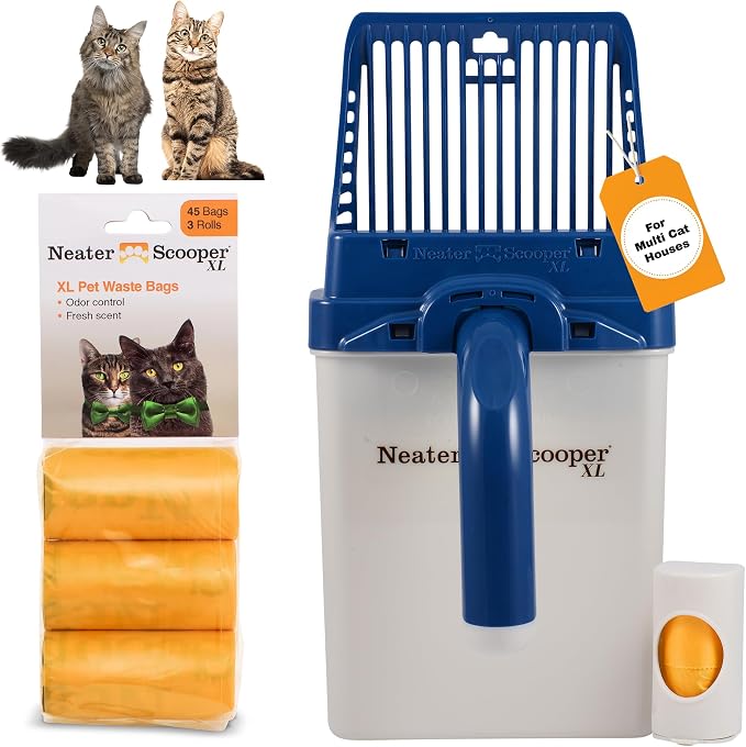 Neater Pet Brands Neater Scooper XL Cat Litter Scoop, 60 Refill Bags – by NeaterPetBrands