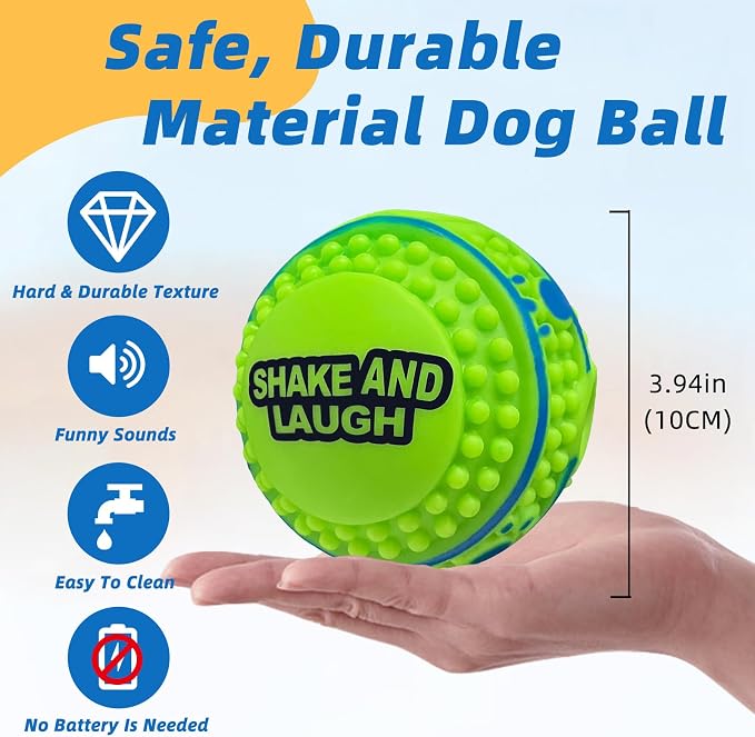 Spiky Interactive Dog Toys Ball, Shaking - Image 4