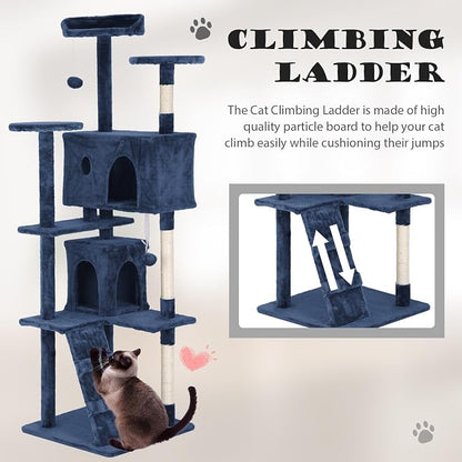 Heavy Duty Cat Tree Tower, Cat Condo, Hanging Ball - Image 5