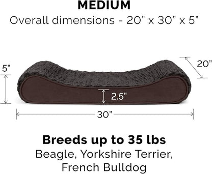 Furhaven Replacement Dog Bed Cover Ultra Plush Faux Fur & Suede Contour Luxe - Image 3