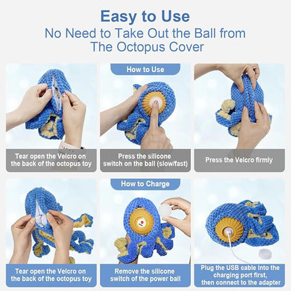 Interactive Dog Toys Octopus, Durable Automatic Jumping Dog Toy to Keep Them - Image 3
