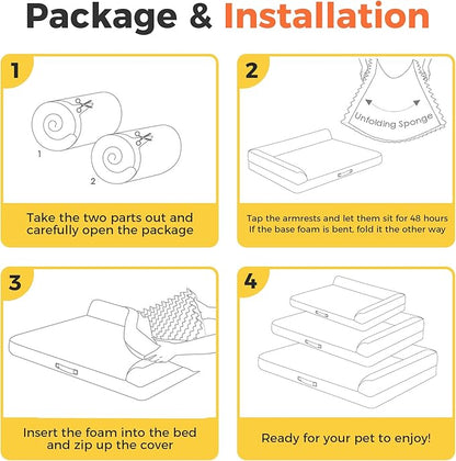 Dog Bed Large Sized Dogs, Orthopedic Dog Bed - Image 6
