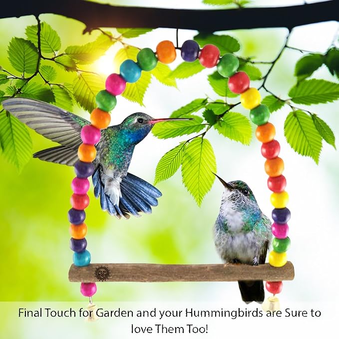 SunGrow Colorful Finch Swing Toy - Image 3