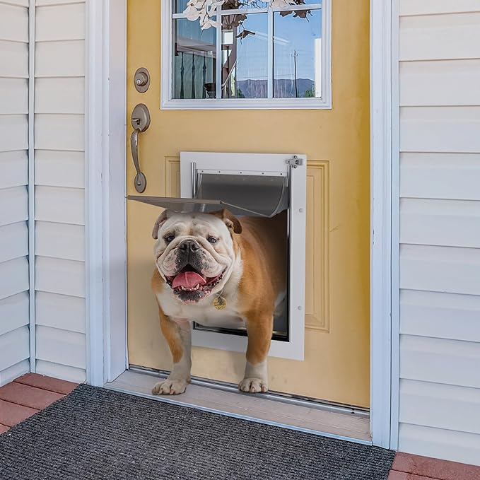 Baboni 3-Flaps Pet Door for Interior and Exterior Doors, Steel Frame and - Image 4