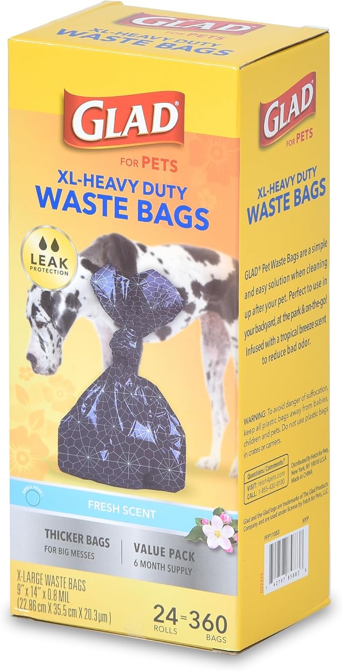 Glad Extra Large Heavy Duty Scented Dog Waste Bags Value Pack, 288 Rolls - Image 5