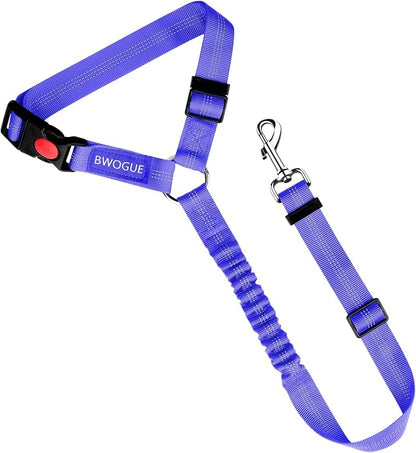 BWOGUE Pet Dog Cat Seat Belts, Car Headrest Restraint Adjustable Safety Leads - Image 2