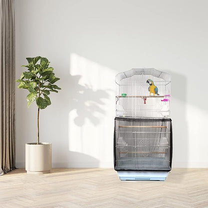 Daoeny Universal Bird Cage Cover, Adjustable Parrot Nylon Airy Soft Mesh Net - Image 7