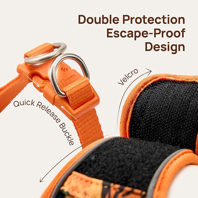 Cat Harness and Leash Set, Step-in Escape Proof Adjustable Vest Harness - Image 4
