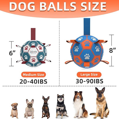 QDAN Dog Ropes Toys Soccer Ball - Image 3
