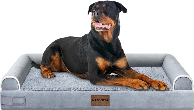 Large Dog Bed Orthopedic Washable: Beds Bolster XL Bed Big XLarge Dogs Memory by Nanuya