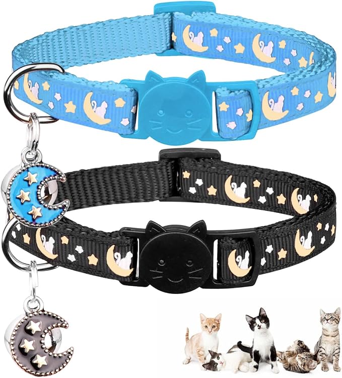 2Pcs Breakaway Cats Collars Cat Collars by Baeuppit