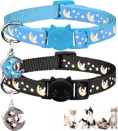 2Pcs Breakaway Cats Collars Cat Collars by Baeuppit