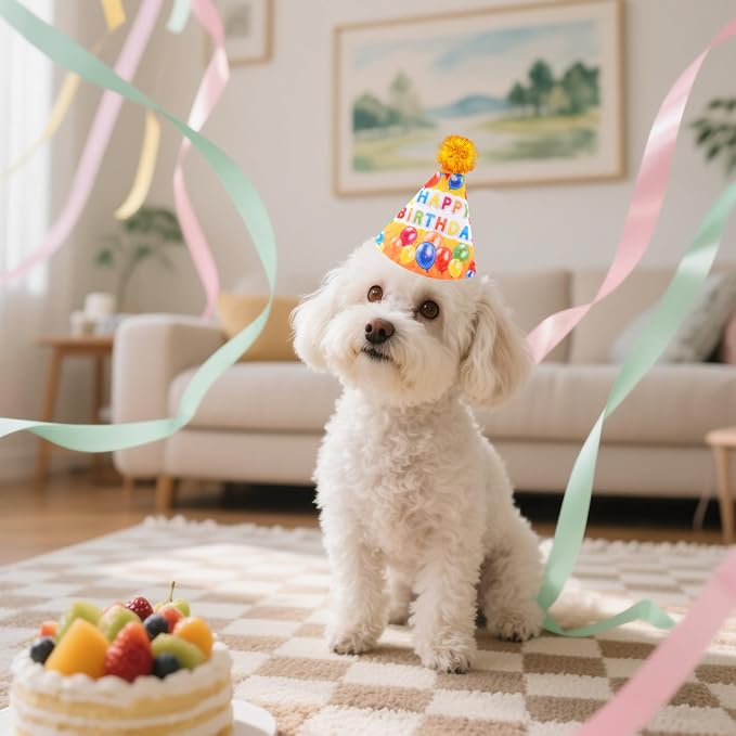 6pcs/Pack Dog Birthday Hats Party Hats - Image 5