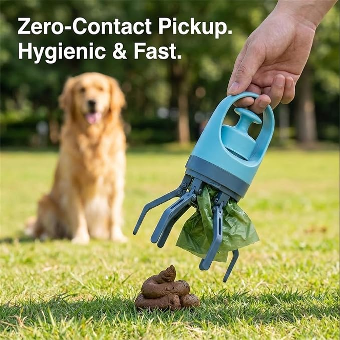 Quick Scoop Poop Scooper, Portable Dog Pooper Scooper, Easy Claw Pick up Tool - Image 3