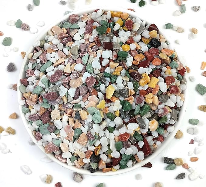 5LB Succulent and Cactus Gravel Pebbles, 1/5 Inch Natural Decorative Polished by YISZM-ForYourNaturalLife