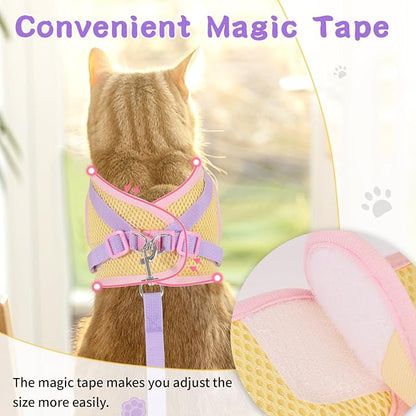 Cat Harness and Leash Set for Walking Escape Proof, Adjustable Kitten Harness - Image 5