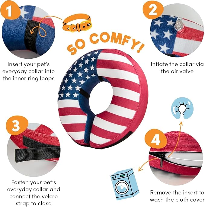 BENCMATE Inflatable Dog Cone Collar Alternative, Soft Dog Cone - Image 2