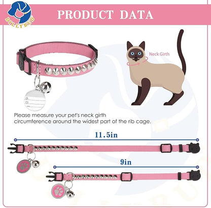 Leather Personalized Breakaway Cat Collar - Image 4