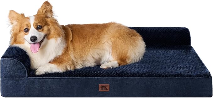 EHEYCIGA Large Dog Bed Memory Foam by EHEYCIGA