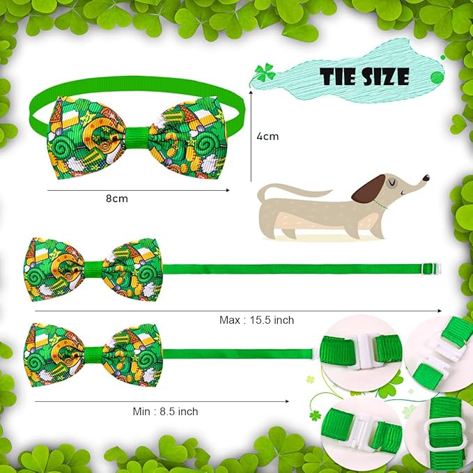 ULICO St. Patrick's Day Personalized Dog Bandana Embroidered Name Custom - Image 6