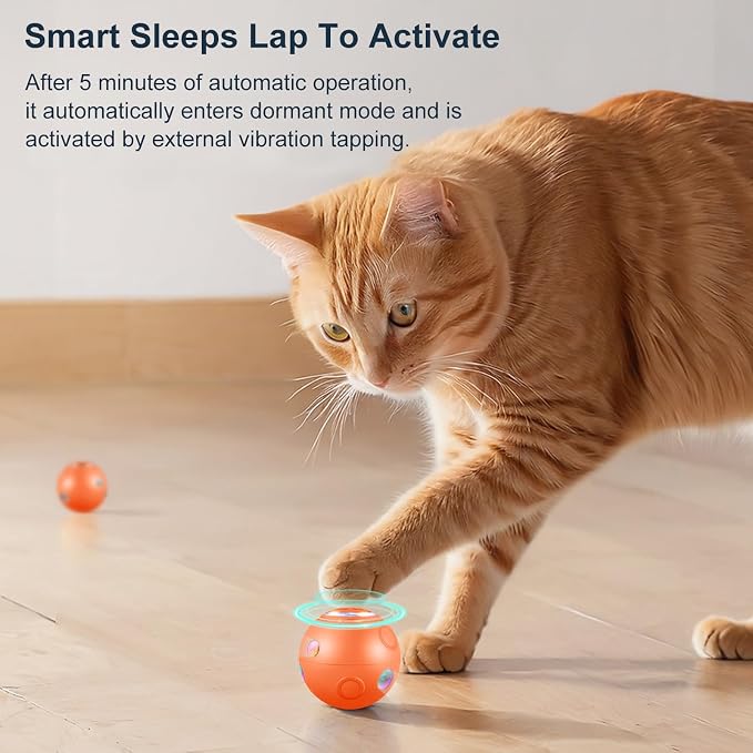 Interactive Dog Ball Toys, Automatic Moving Motorized Rolling Dog Balls - Image 4