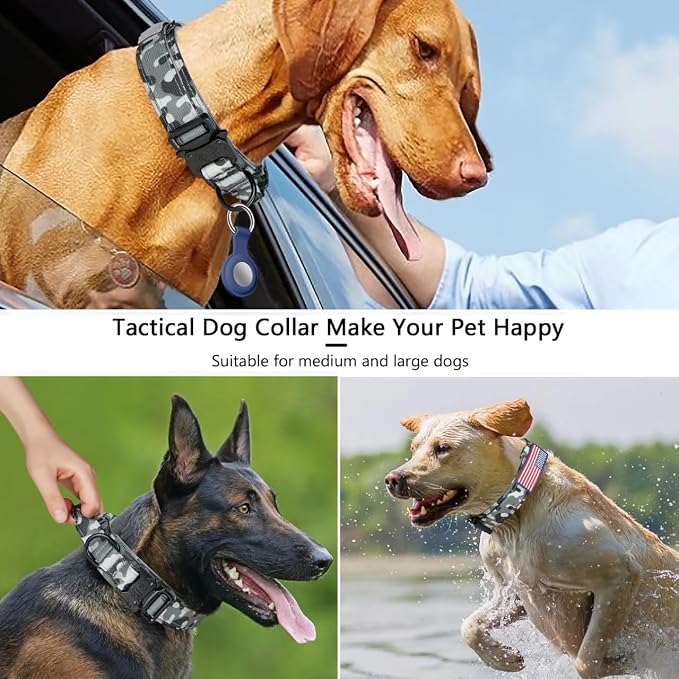 DAGANXI Tactical Dog Collar, Adjustable Military Training Nylon Dog Collar - Image 6