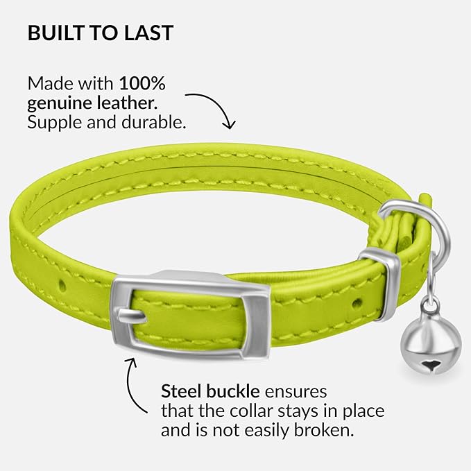 CollarDirect Leather Cat Collar - Image 2