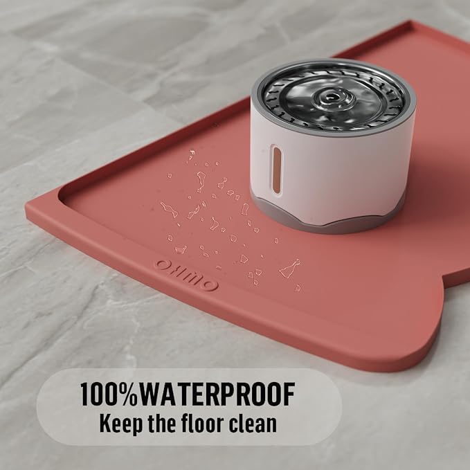 OHMO Dog Food Mat w/Residue Collection Pocket Silicone Pet Feeding Mat - Image 6